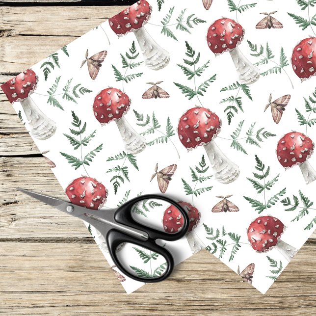 toadstools and moth design tissue paper (Creator Uploaded)