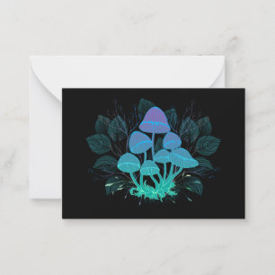 Toadstools in Bushes Advice Card