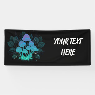 Toadstools in Bushes Banner