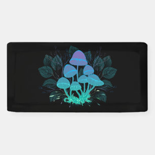 Toadstools in Bushes Banner