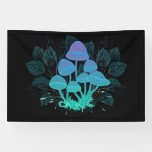 Toadstools in Bushes Banner