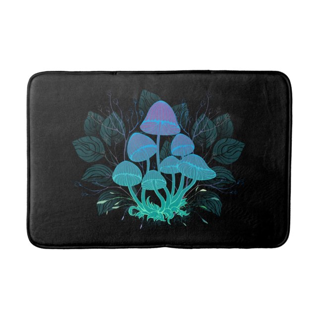 Toadstools in Bushes Bath Mat (Front)