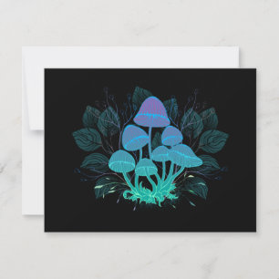 Toadstools in Bushes Card
