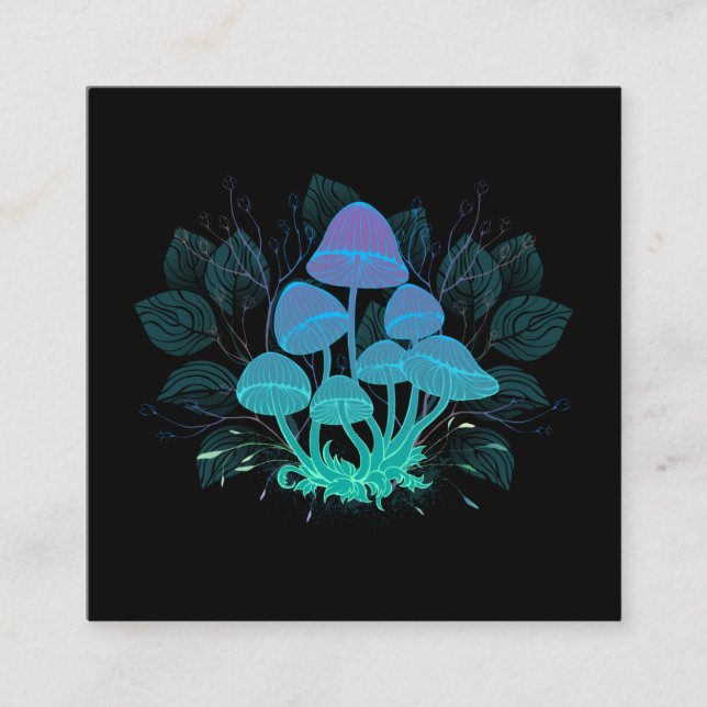 Toadstools in Bushes Enclosure Card (Front)