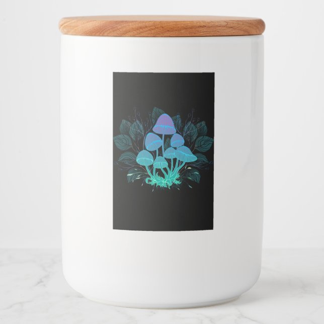 Toadstools in Bushes Food Label (Front)