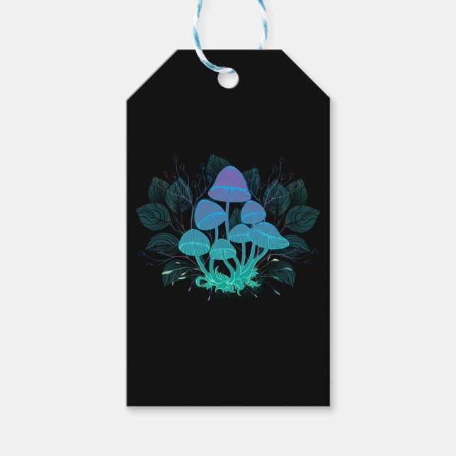 Toadstools in Bushes Gift Tags (Front)