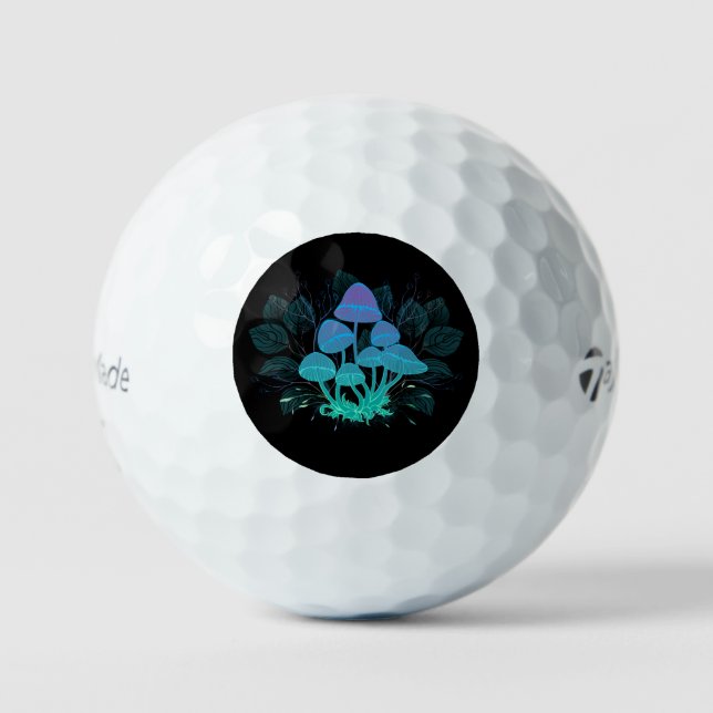 Toadstools in Bushes Golf Balls (Front)