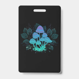 Toadstools in Bushes ID Badge