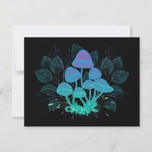 Toadstools in Bushes Invitation