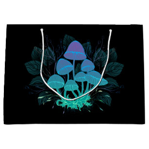 Toadstools in Bushes Large Gift Bag