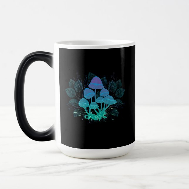 Toadstools in Bushes Magic Mug (Left)