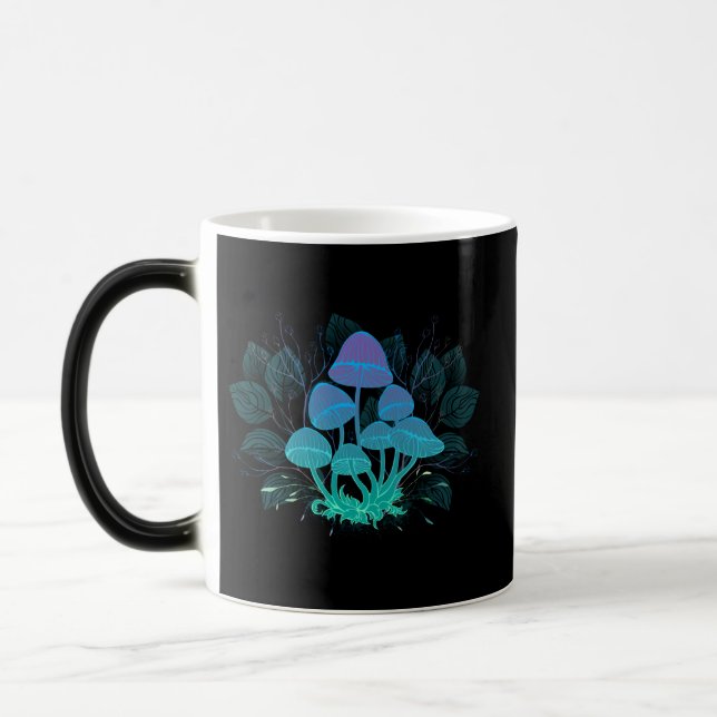 Toadstools in Bushes Magic Mug (Left)