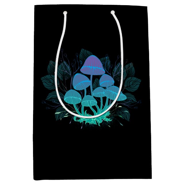 Toadstools in Bushes Medium Gift Bag (Front)