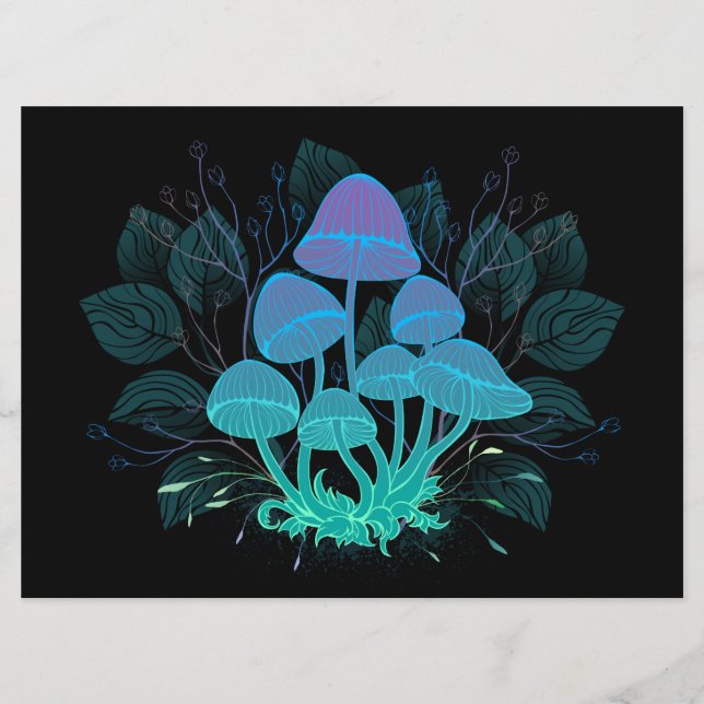 Toadstools in Bushes Menu (Front)