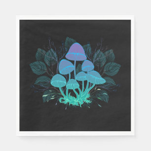 Toadstools in Bushes Napkin