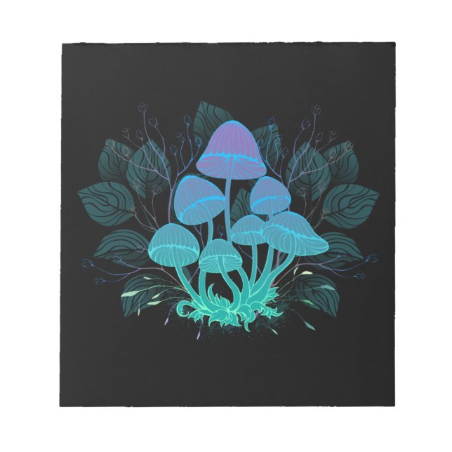 Toadstools in Bushes Notepad (Front)