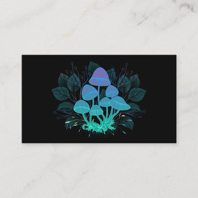 Toadstools in Bushes Place Card (Front)