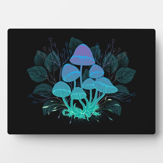 Toadstools in Bushes Plaque (Front)