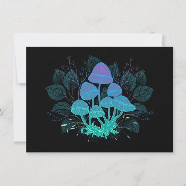 Toadstools in Bushes Save The Date (Front)