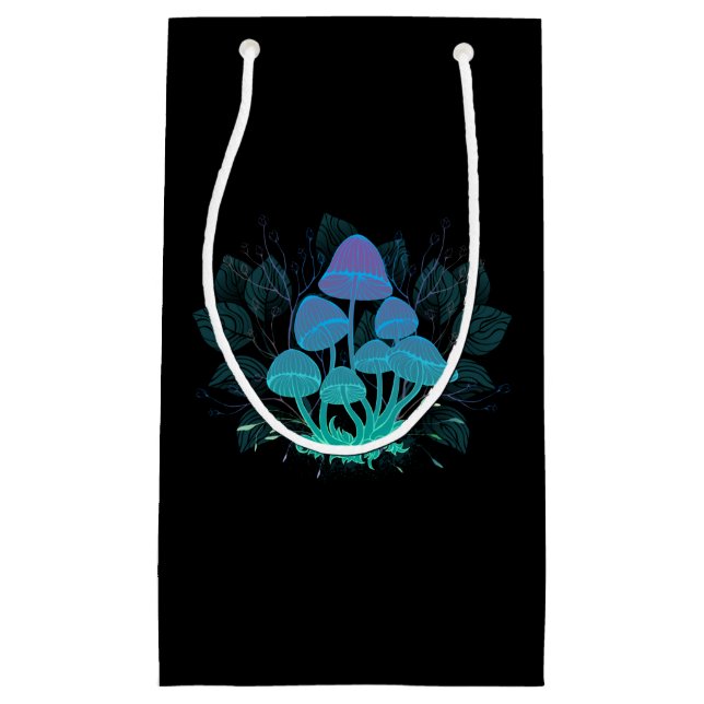 Toadstools in Bushes Small Gift Bag (Front)