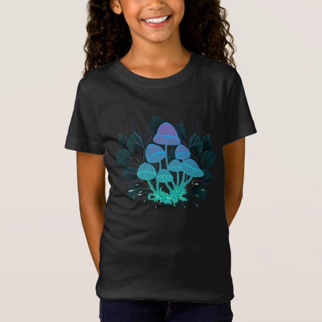Toadstools in Bushes T-Shirt (Front)