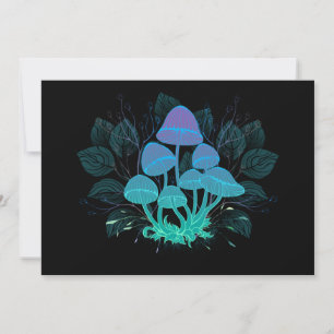 Toadstools in Bushes Thank You Card