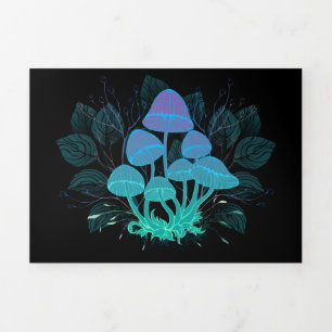 Toadstools in Bushes Tri-Fold Announcement