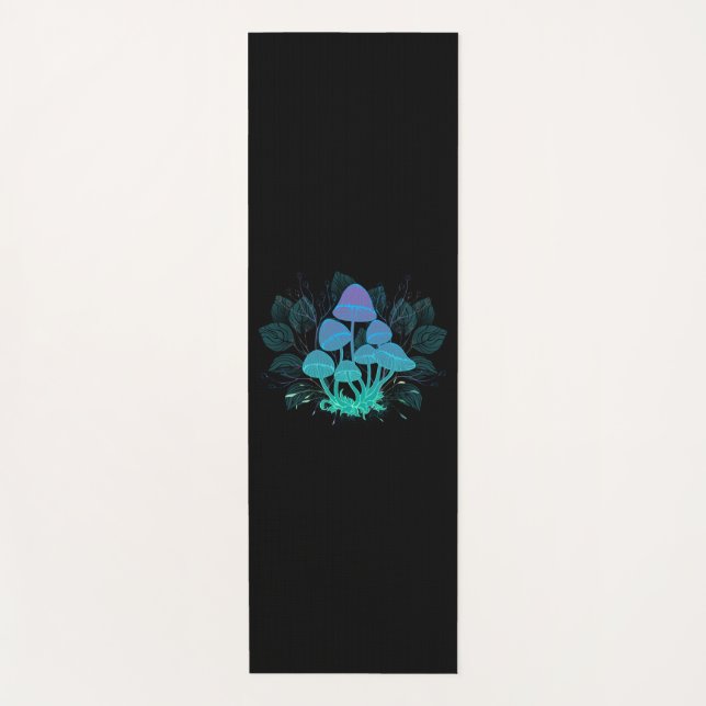 Toadstools in Bushes Yoga Mat (Front)