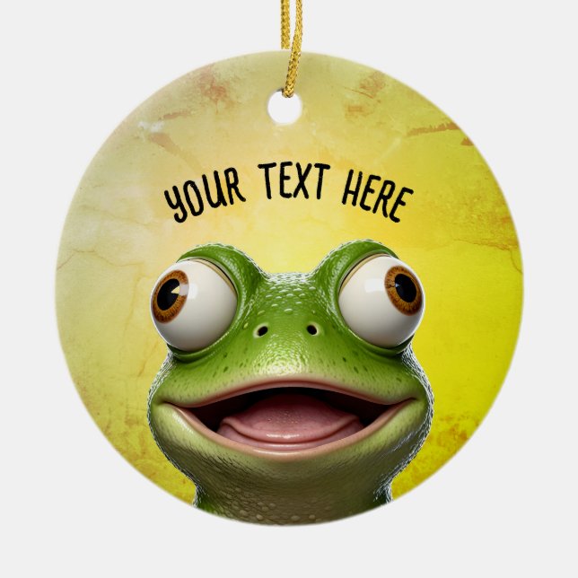 ToadTally Awesome Ceramic Tree Decoration (Front)