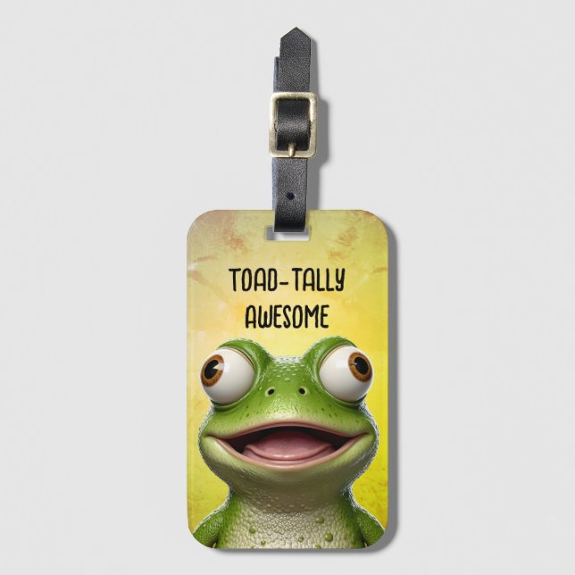 ToadTally Awesome Luggage Tag (Front Vertical)