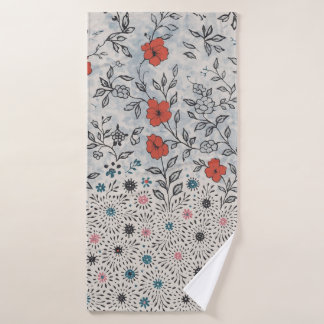 Toalha florais artístico bath towel