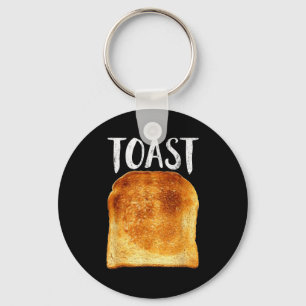 Toast Costume Halloween Funny Bread Lover Christma Key Ring