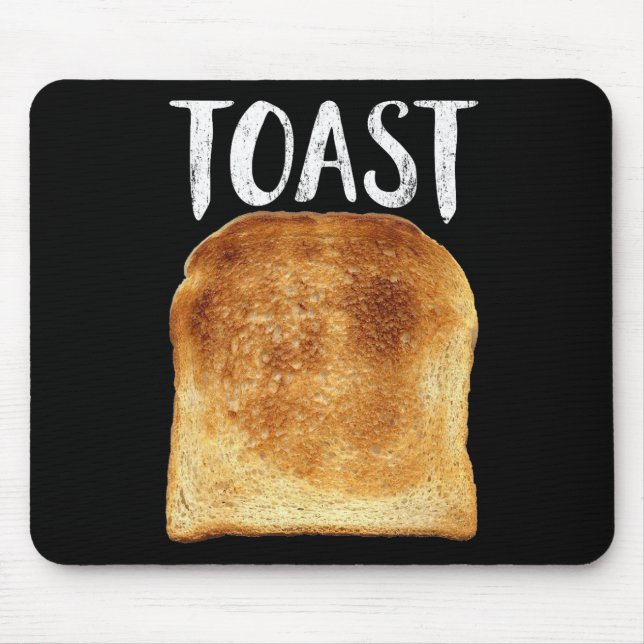 Toast Costume Halloween Funny Bread Lover Christma Mouse Pad (Front)