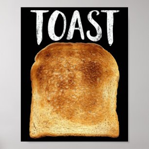Toast Costume Halloween Funny Bread Lover Christma Poster
