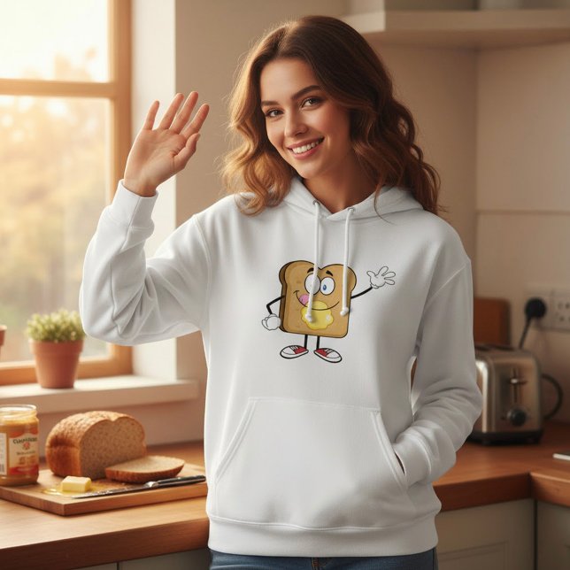 Toast Face Womens Hoodie (Creator Uploaded)