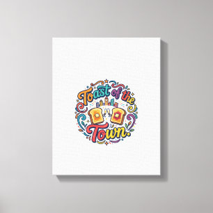 Toast of the Town – Funny Breakfast Pun Canvas Print
