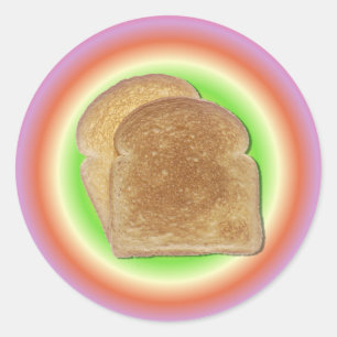 Toast On A Plate Sticker