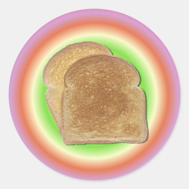 Toast On A Plate Sticker (Front)