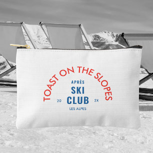 Toast On The Slopes Après Ski Club Red & Blue Accessory Pouch