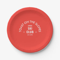 Toast On The Slopes Après Ski Club Retro Red