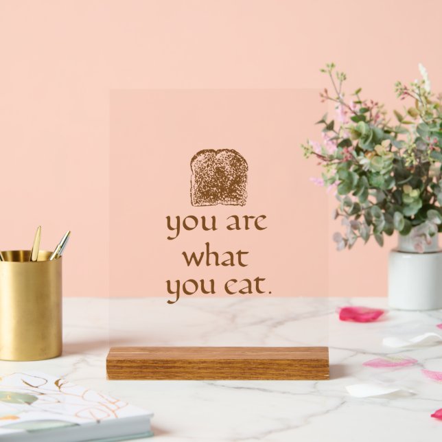 Toast & Self-Care Message - Acrylic Desk Sign (Wedding)