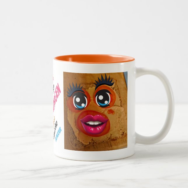 Toast Smooch  Two-Tone Coffee Mug (Right)