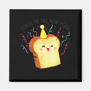 Toast To The New Year Pun Magnet