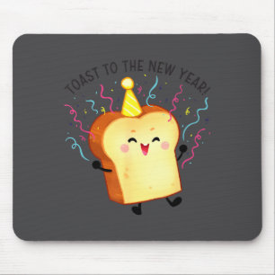 Toast To The New Year Pun Mouse Pad