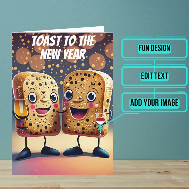 Toast to the New Years  Card (Start the year off right by sending your loved ones this fun card.)
