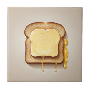 Toast with Melting Butter Tile
