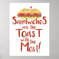 Toast with Most Funny Sandwich Meal Love