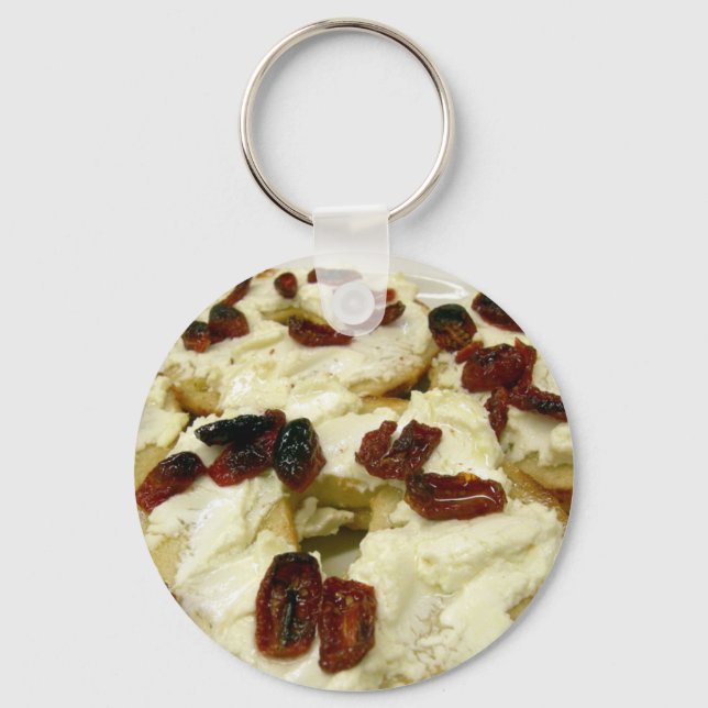 Toasted bagel with goat cheese key ring (Front)