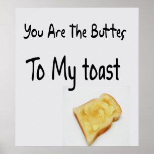 Toasted Bread, Love Words Poster