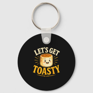 Toasted marshmallow campfire  key ring